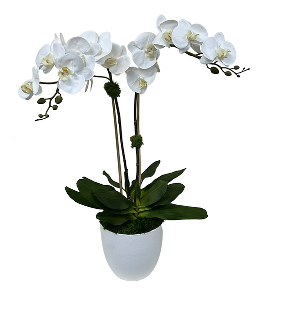 Faux Orchid Drop in for Wine Cooler - Small
