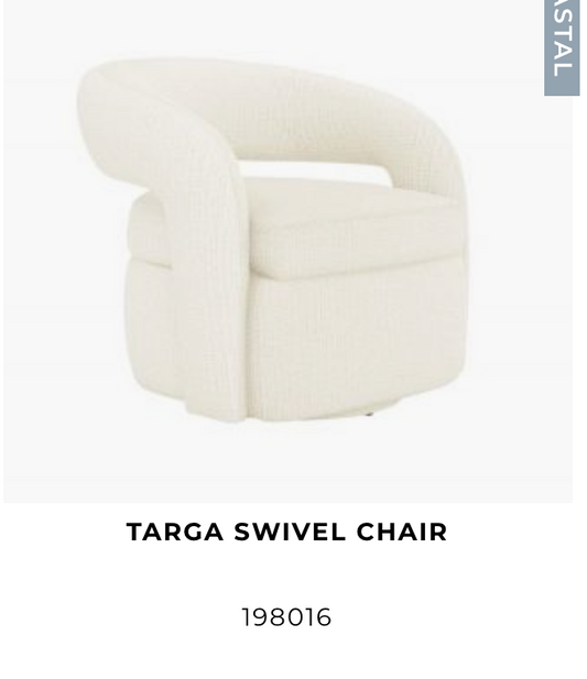 Targa Swivel Chair, Beach Loop Foam